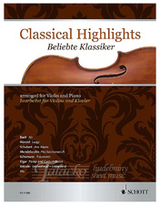 Classical Highlights for Violin and Piano